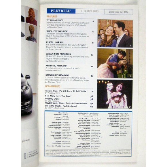 Belleville Playbill February 2013 Amy Herzog Pascal Armand Philip James Brannon - Picture 2 of 6